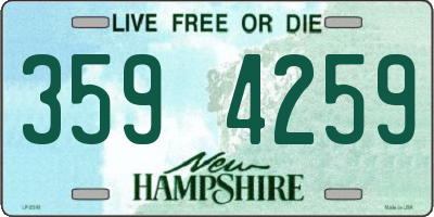 NH license plate 3594259