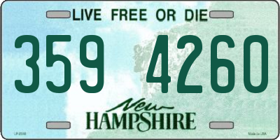 NH license plate 3594260