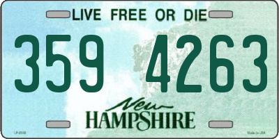 NH license plate 3594263