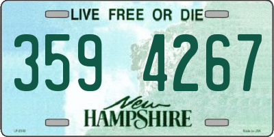 NH license plate 3594267