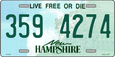 NH license plate 3594274