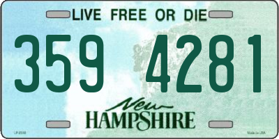NH license plate 3594281