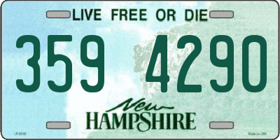 NH license plate 3594290