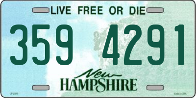 NH license plate 3594291