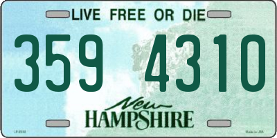 NH license plate 3594310