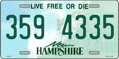 NH license plate 3594335