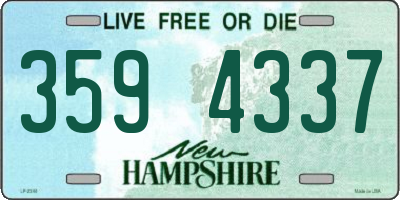 NH license plate 3594337