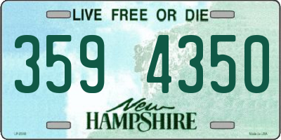 NH license plate 3594350