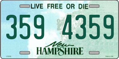 NH license plate 3594359
