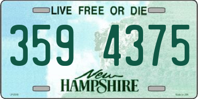 NH license plate 3594375
