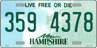 NH license plate 3594378