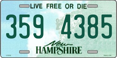 NH license plate 3594385