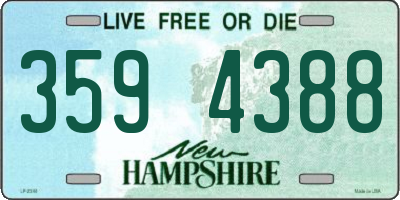 NH license plate 3594388