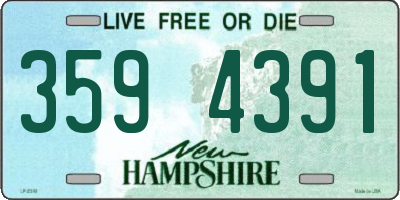 NH license plate 3594391