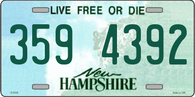 NH license plate 3594392