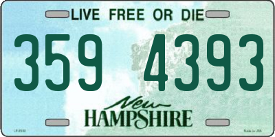 NH license plate 3594393