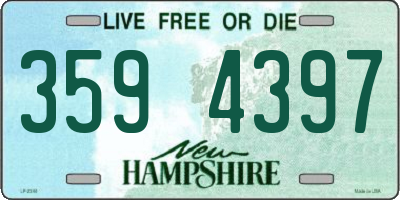 NH license plate 3594397