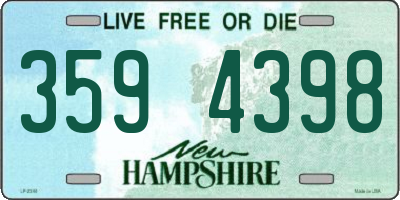 NH license plate 3594398