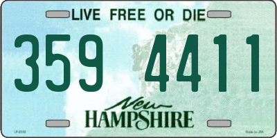 NH license plate 3594411