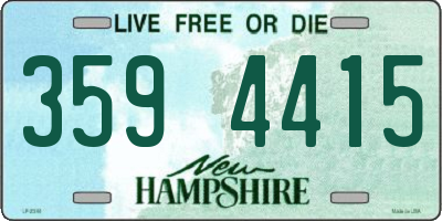 NH license plate 3594415