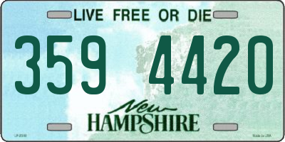 NH license plate 3594420