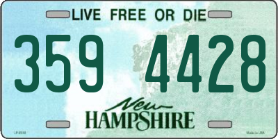 NH license plate 3594428
