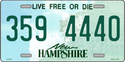 NH license plate 3594440