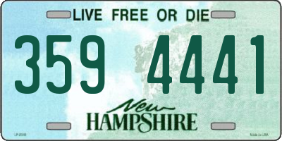 NH license plate 3594441