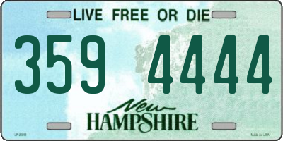 NH license plate 3594444
