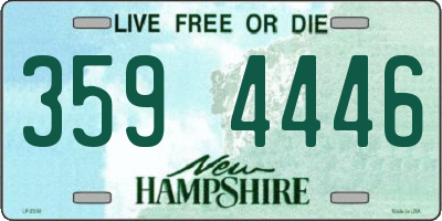 NH license plate 3594446