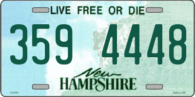 NH license plate 3594448