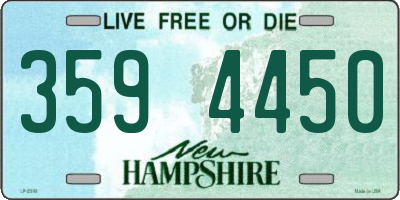 NH license plate 3594450
