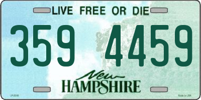NH license plate 3594459