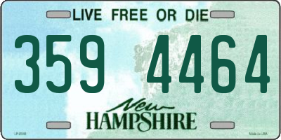 NH license plate 3594464
