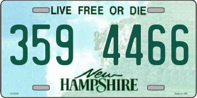 NH license plate 3594466
