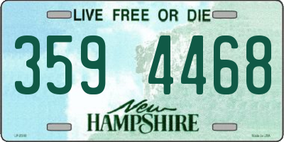 NH license plate 3594468