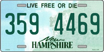 NH license plate 3594469