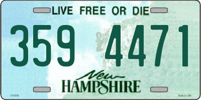 NH license plate 3594471