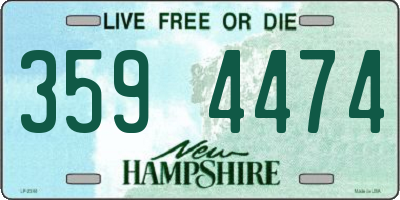 NH license plate 3594474