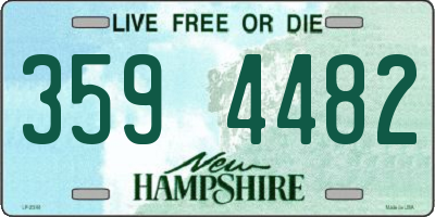 NH license plate 3594482