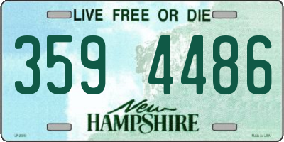NH license plate 3594486