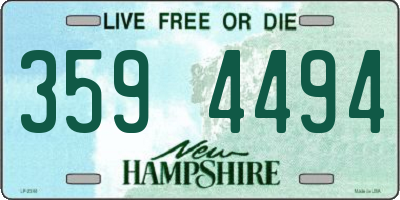 NH license plate 3594494