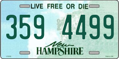 NH license plate 3594499