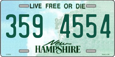 NH license plate 3594554