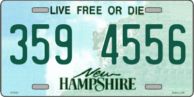 NH license plate 3594556