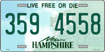 NH license plate 3594558