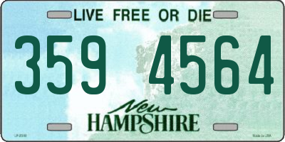 NH license plate 3594564
