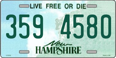 NH license plate 3594580