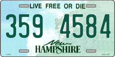 NH license plate 3594584