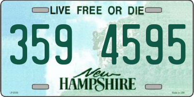 NH license plate 3594595